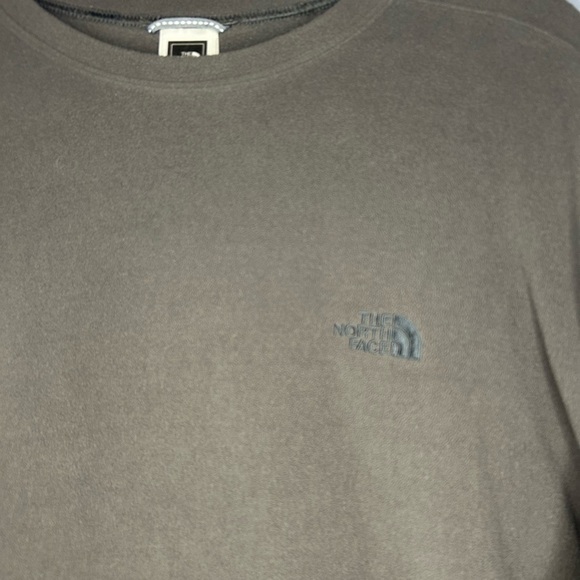 THE NORTH FACE MENS FLEECE SWEATER CREW NECK Size XL Grey Vintage - Picture 3 of 10